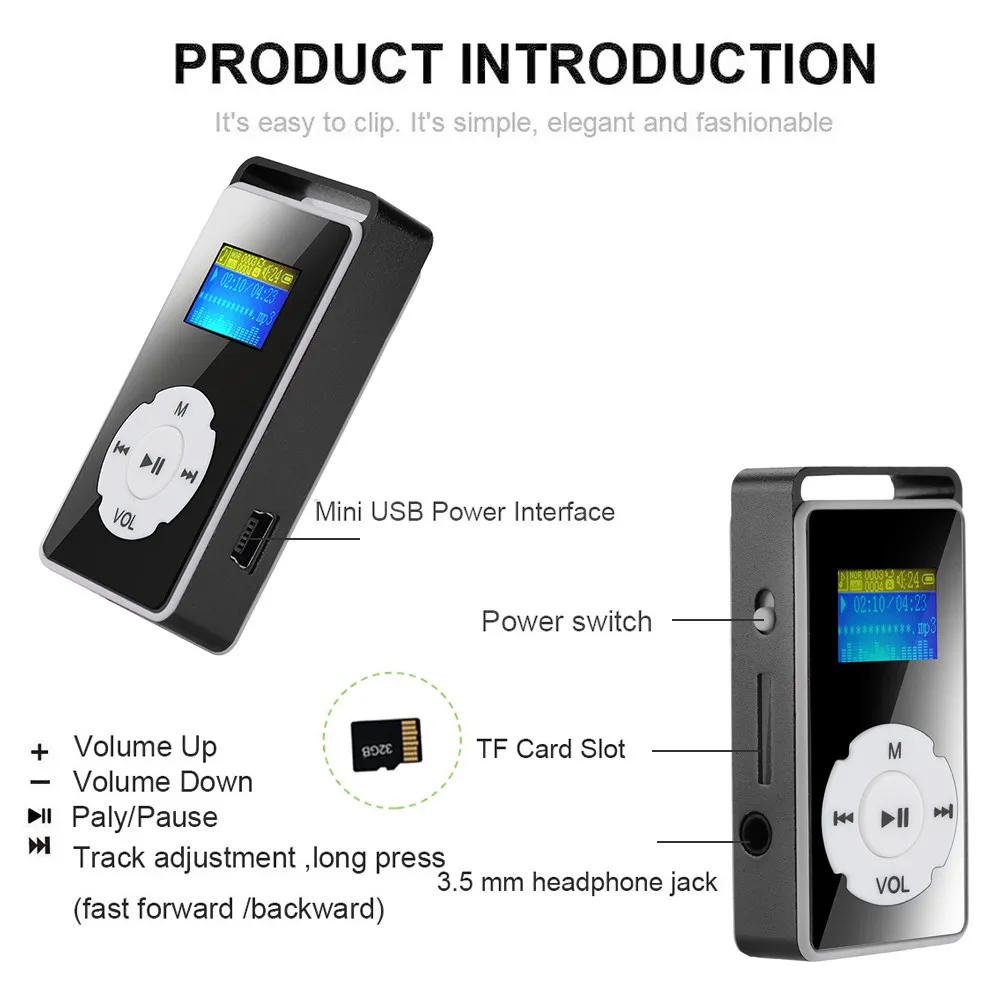 Usb HiFi музыкальный плеер MP3 walkman воспроизводитель цифровой lettore MP3 плеер экран Поддержка Micro SD TF карта 32 г зеркальный музыкальный медиа