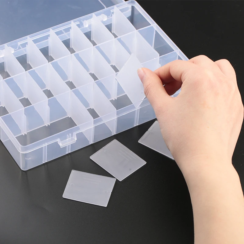 Nail Storage Box Nail Accessory Clear Plastic Organizer Box Shaped Nail Art  Charm Rhinestone Display Empty Box DIY Nail Supplies - AliExpress