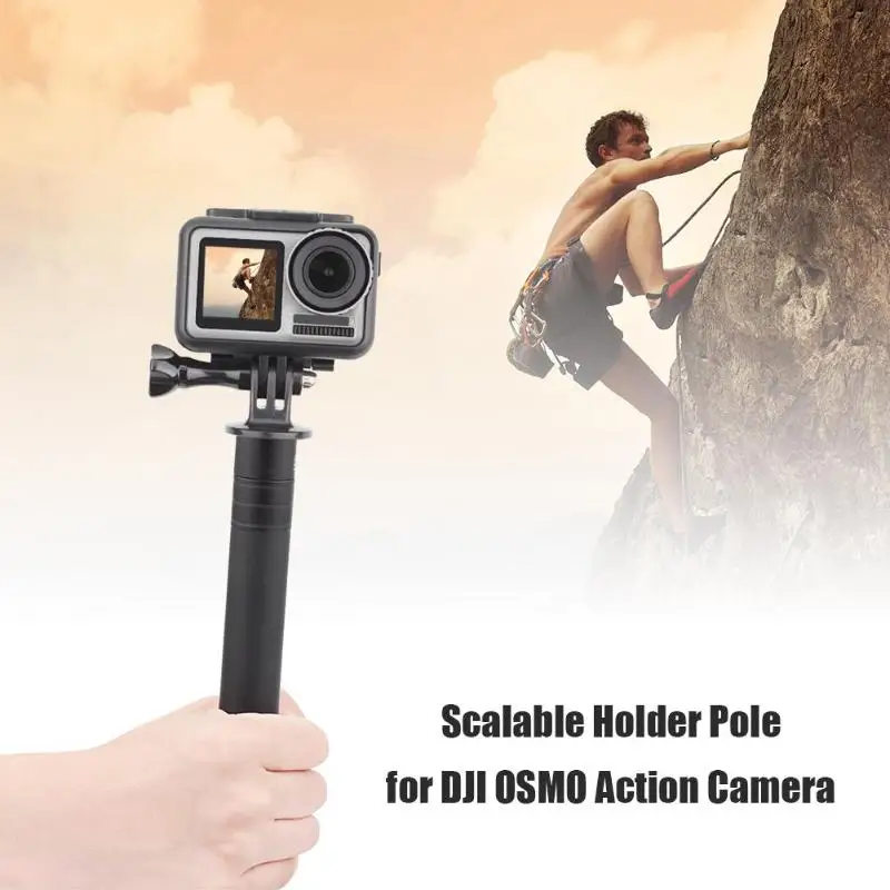 ALLOYSEED Extension Rod Selfie Stick Scalable Pole Accessories For DJI OSMO Pocket Handheld Gimbal Action Camera Zhiyun Smooth 4