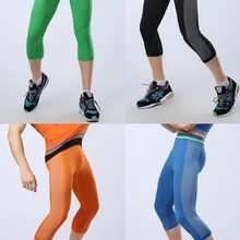 4 цвета, Мужские штаны для бега, для похудения, для коррекции фигуры, Капри, контрастный цвет, для йоги, фитнеса, быстросохнущие колготки Z034
