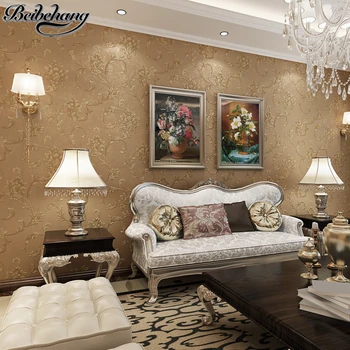 

beibehang wallpaper High quality engraved fine pressure nonwoven wallpaper bedroom background wall bedside living room wallpaper