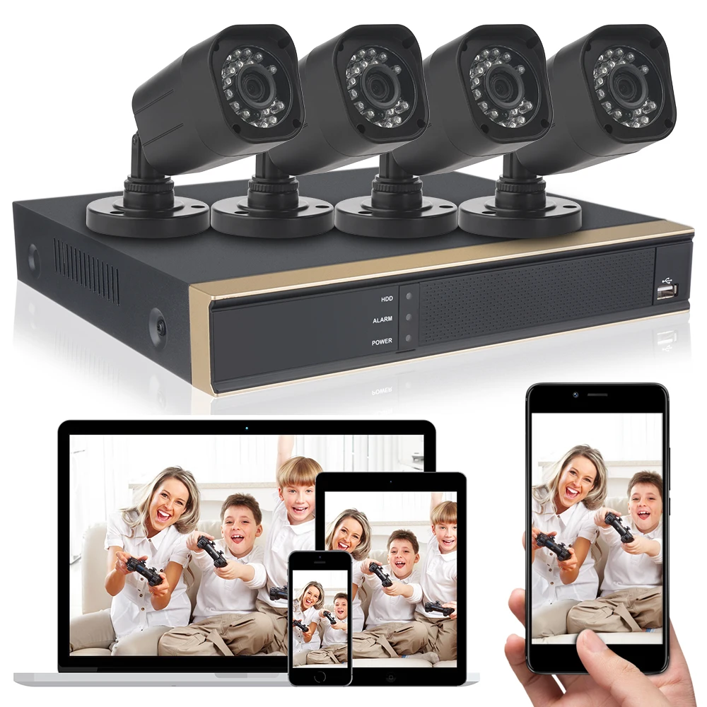 Высокое качество HD 1080N 4CH Full 720P AHD DVR система безопасности 4 ТБ жесткий диск *