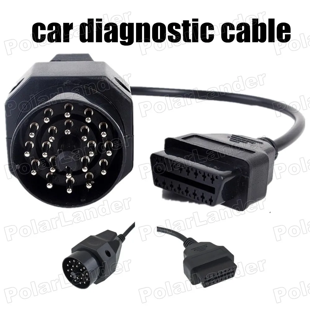 Новинка подходит для BMW E36 E39 X5 Z3 OBDII OBD2 OBD 16 pin до 20 Круглый диагностический разъем