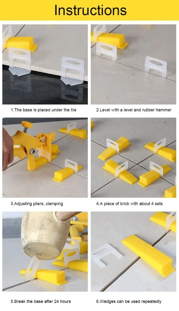 Система выравнивания плитки клинья зажимы плитка выравнивание плоскогубцы плитка локатор керамическая плитка DIY установка измерительные