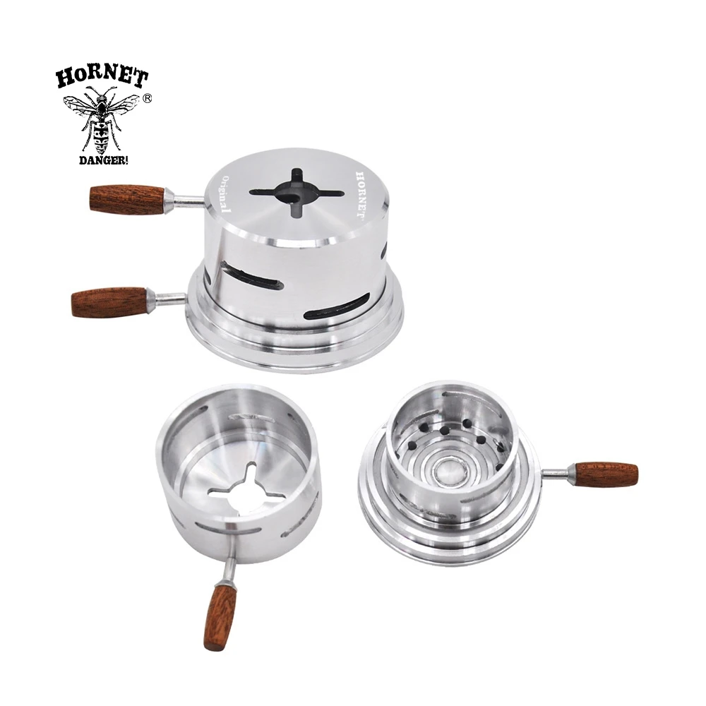 

HORNET Original Shisha Hookah Aluminum Charcoal Holder Narguile Heat Keeper Heat Management System Device Chicha Clay