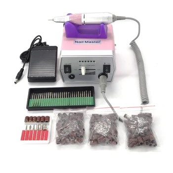 

Free shipping/Drop 110V/220V grey 278 Electric Nail drill Manicure machine Pedicure Drill File Tool Kit 12V+150x Sanding Bands