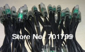 

Promoion!!! DC5V 50nodes WS2811 pixel light;12mm diameter;IP68 rated;256gray scale;all black wire;epoxy resin filled