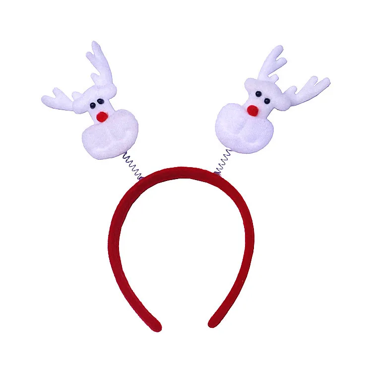 Рождественская игрушка Рождественская повязка на голову Мультяшные оленьи рога снеговика заколка для волос Детская светящаяся игрушка для взрослых - Цвет: A3