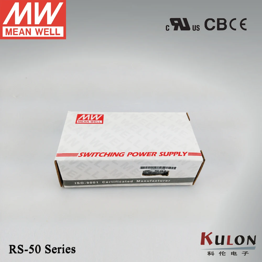 Meanwell RS 50 15 Вт 15В 3.4A источник питания 3 года гарантии CB UL CE|meanwell 15v|meanwell power supplyul |