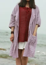 New product release in the fall of 2015, the original design 100% cotton linen loose big yards of women’s shirt
