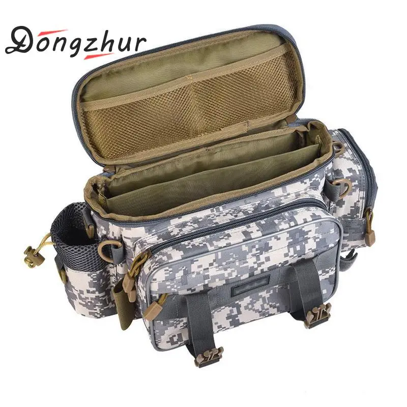 

Dongzhur Fishing Bag Men Women Multifunctional Waterproof Outdoor Waist Shoulder Bag Case Reel Lure Storage Bag Fishing Tackle