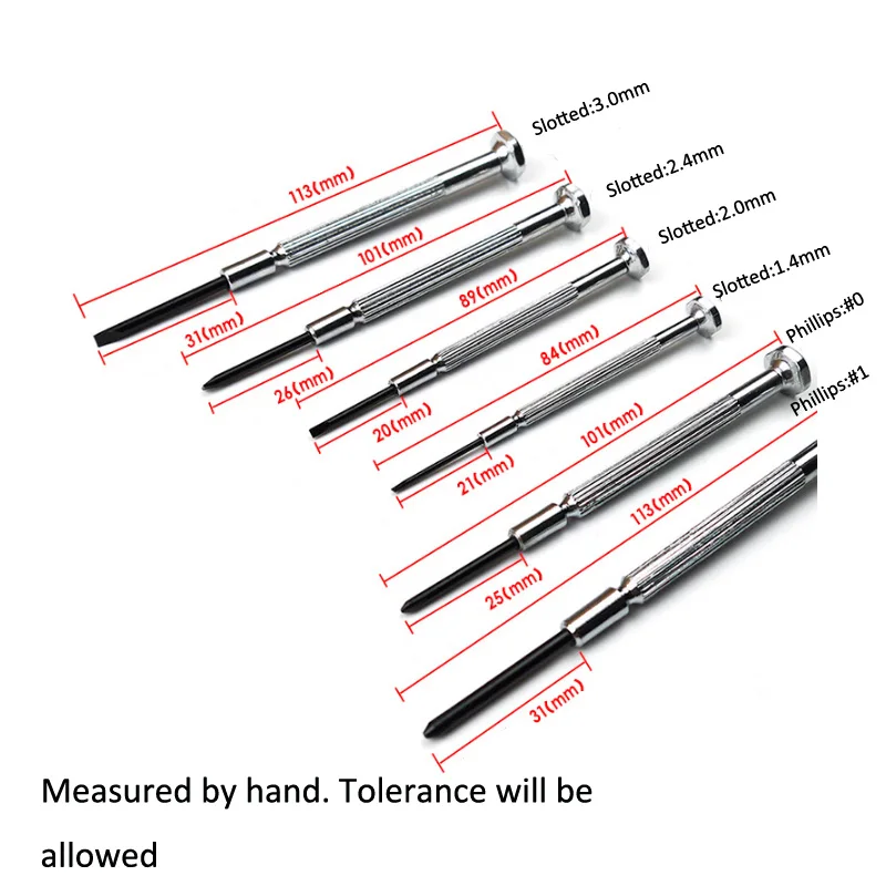 66-039-22 6pcs precision screwdriver set des