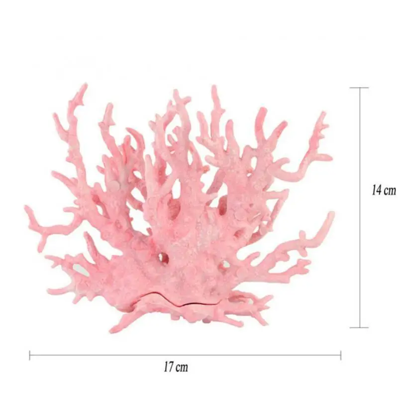 Дизайн 2 Цвет аквариум искусственных коралловых Украшение Fish Tank яркие Коралловые украшения Aquatic поддельные Подводные завод