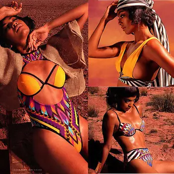 

New Women Push Up Padded Bandage Bikini Set Swimsuit Bathing Swimwear Monokini