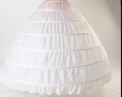 Новый 6 нижние юбки с фижмами суеты для Свадебные и Бальные платья Свадебный подъюбник Аксессуары свадебные Кринолины