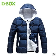 2017 Winter Men Hairy Hat Solid Thickening Coat Men Hooded Cotton-padded Fashion Jacket Warm Parka Plus Size Top Clothes z30