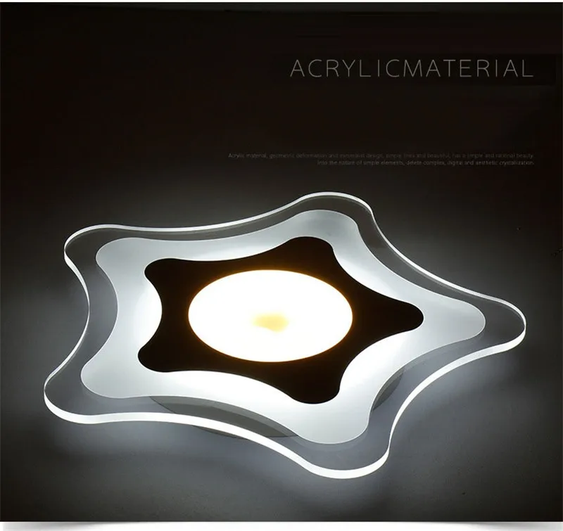Moderno e Minimalista Lâmpada do Teto Meninos e Meninas dos Desenhos Estrela do Mar das Crianças Lâmpada do Quarto Ultra-fino Acrílico Iluminação Quarto Animados Led 2 desenho de estrela do mar, lâmpada para quarto de crianças