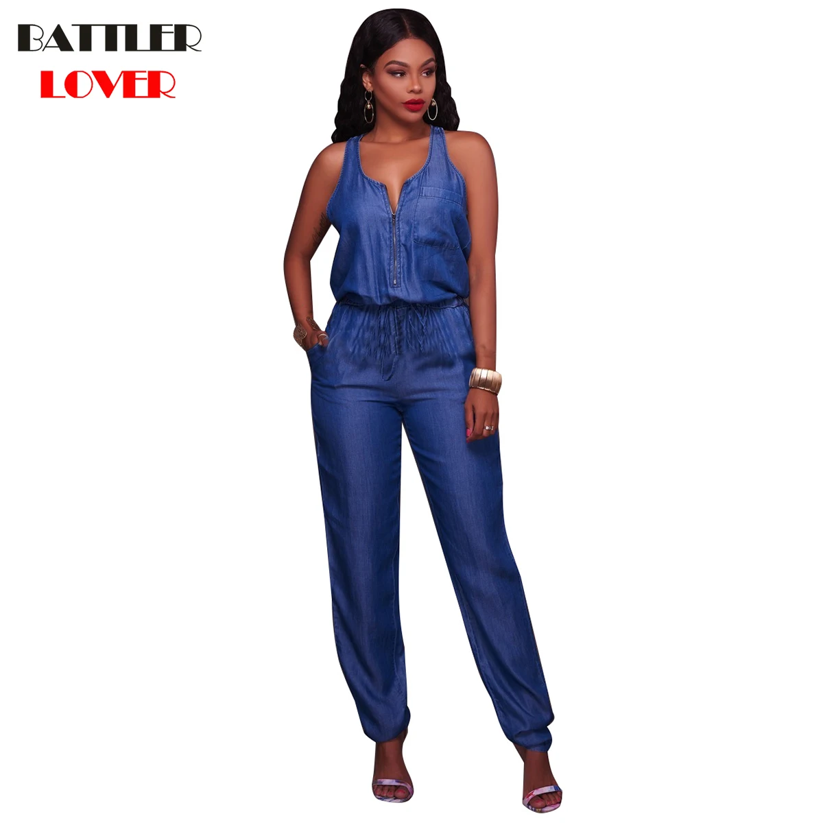 2019 Vest Jean Jumpsuits Women Body Feminino Combinaison Femme Rompers Womens Denim Jumpsuits Girl Body Mujer Women Bodies Femme