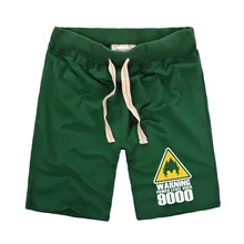 Летние мужские шорты из чистого хлопка, повседневные мужские короткие штаны, мужские шорты с принтом из аниме, шорты-бермуды, мужские Компрессионные шорты