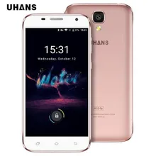 UHANS A101S Smartphone Android 6.0 MTK6580 Quad Core 5.0 inch cellphone 2GB RAM 16GB ROM 8MP 2450Mah 3G WCDMA Mobile Phone