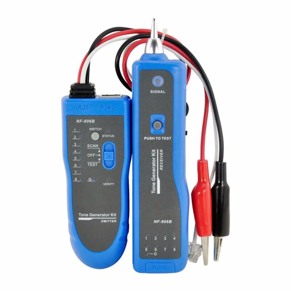 

Professional Noyafa Network Wire Tracker Telephone Wire Finder Portable Handheld RJ45 RJ11 LAN Cable Testing Tool