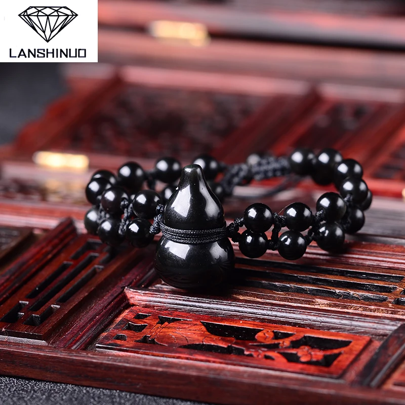

The wholesale supply of genuine natural Rainbow Obsidian bracelet jewelry and gourd Made in China