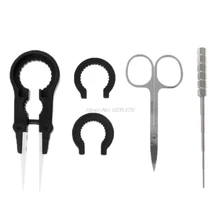 1 Набор инструментов Vape набор инструментов Резак керамический Пинцет катушка джиг для электронной сигареты полезный ручной инструмент и Прямая поставка