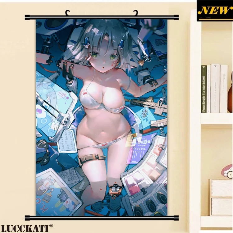 4aamond bra garter girls_frontline hk416_(girls_frontline) mecha_musume pantsu panty_pull_