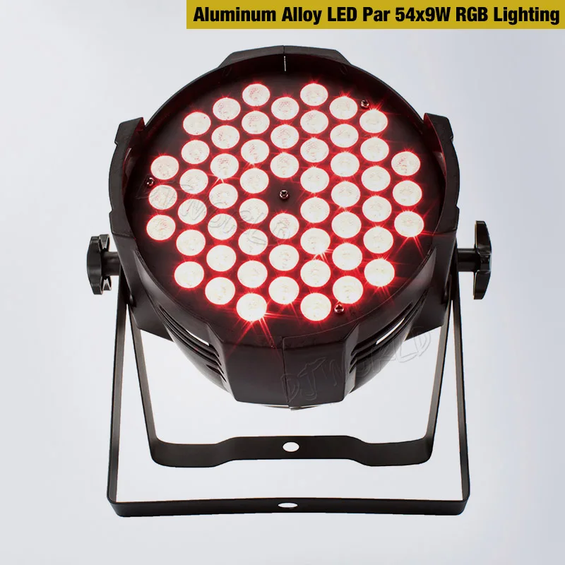 Алюминиевый сплав светодиодный LED Par 54x9 Вт RGB ветряная мельница освещение может светодиодный Par Светодиодный прожектор DJ проектор стирка