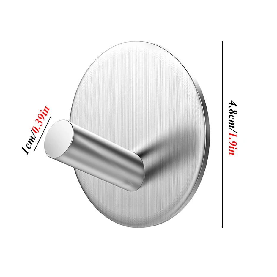 Самоклеющаяся вешалка для одежды из нержавеющей стали, стойкая к коррозии, для ванной комнаты, кухни, стены, полотенца, крючок для ключей, пальто, шляпы, держатель-Органайзер