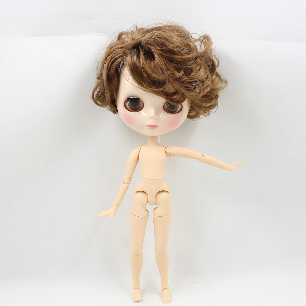 ICY Nude Blyth кукла серии No. BL9158 коричневый кудрявый волос мужской шарнирная кукла нео 1/6