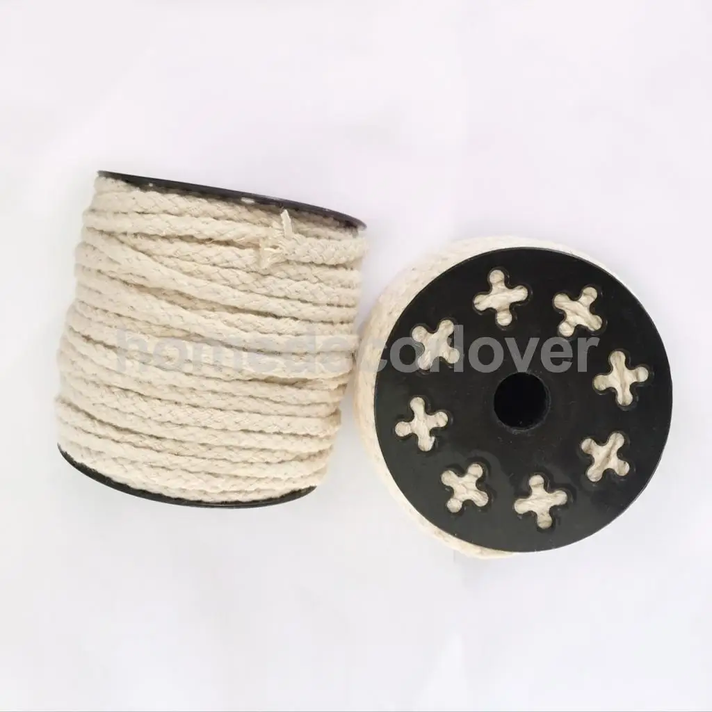 Multi-purpose Natural Twisted Cotton Rope Clothesline Rope Knitting Cord Crafts