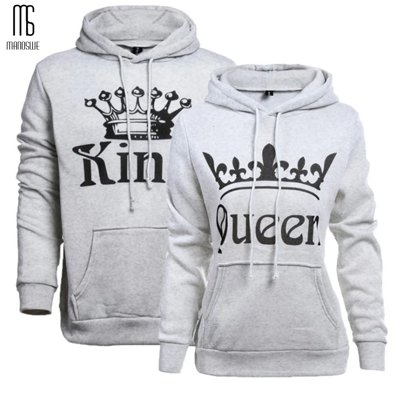 

Couple Hoodie Fall Winter Civvies Women grey Hoodie Men Long Sleeves Sweatshirts Fleeces Clothing Lettered Pattern pullovers