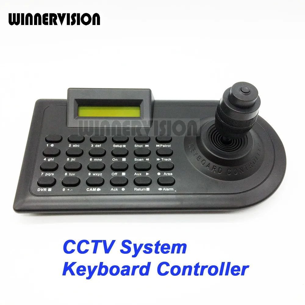 

4 Axis 4KD Joystick CCTV Keyboard Controllers for Analog AHD PTZ Speed Dome Camera Support Pelco-D Pelco P protocol via RS485