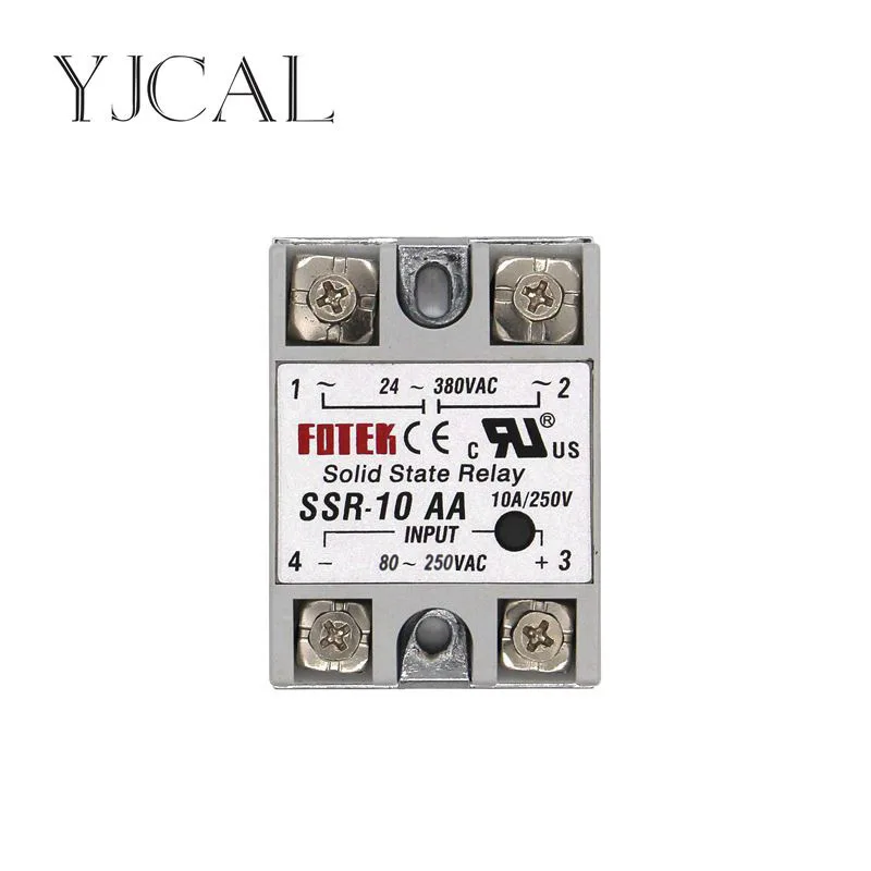 Твердотельный релейный модуль 80 250 В SSR 10AA 25AA 40AA 10A 25A 40A Вход AC 24 380 Выход Высокое