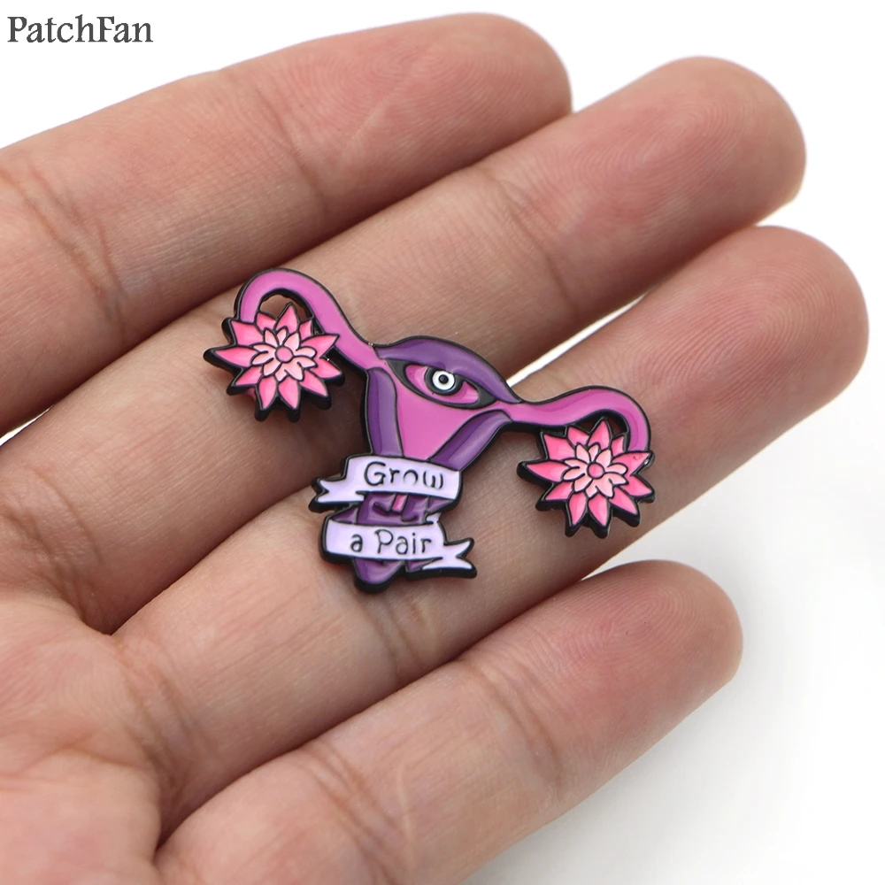 Patchfan матки женских расти пара цинка шпильки para броши для рубашек insignia одежда
