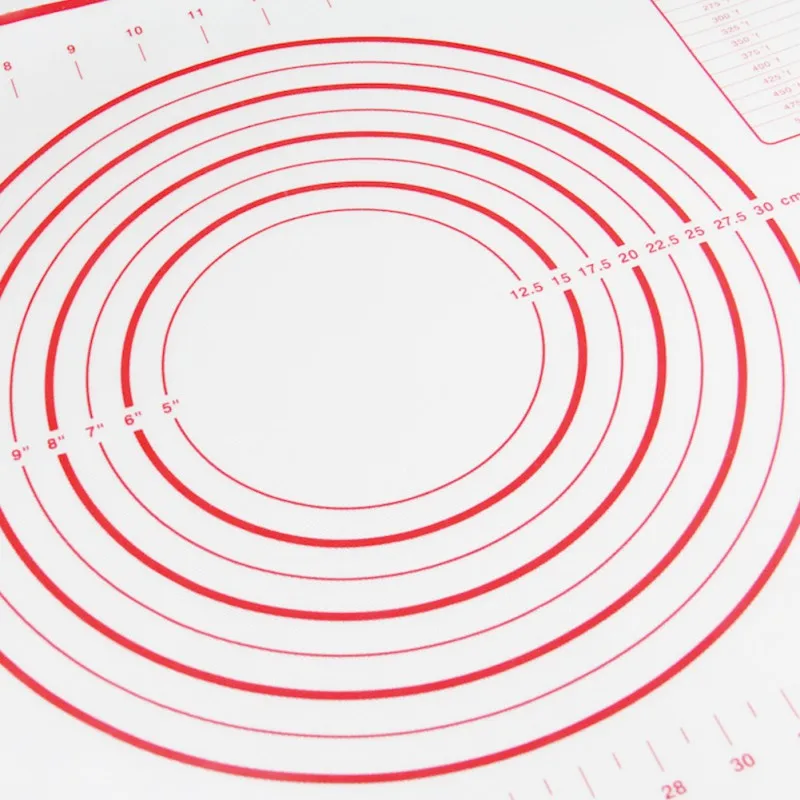 40*60 см Большой размер силиконового коврик для выпечки, прикрепить весы коврик для замеса теста, антипригарный силиконовый коврик для раскатывания теста