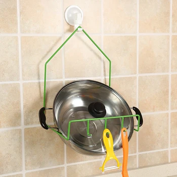 

Metal Powerful Suction Cup Washbasin Hook Shelf Organizer Multi-Function Home Bathroom Kitchen Sundries Washbasin Rack