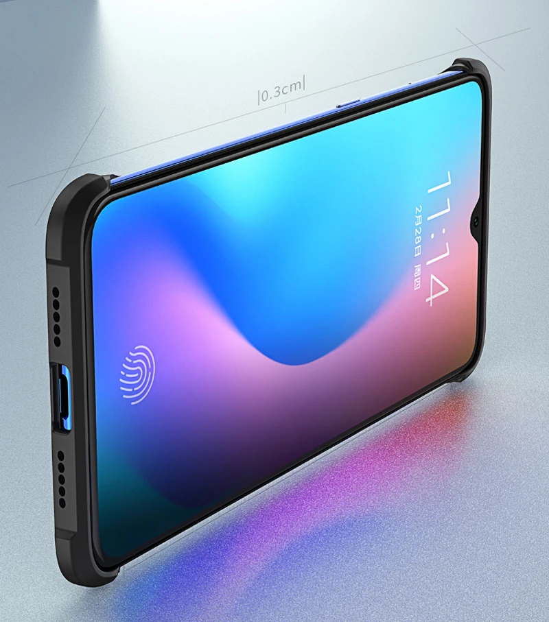 Ультратонкий чехол XUNDD для Xiaomi Mi 9, защитный чехол s, матовый, яркий, ультратонкий, без бампера, противоударный чехол с ремешком