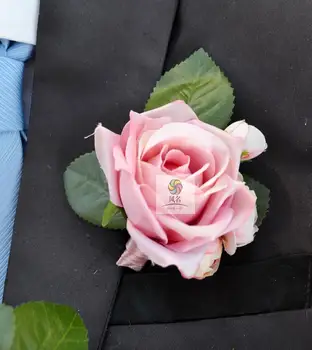 

3Pcs/Lot New creative handmade simulation corsage flower wedding bride and groom with best maiden beautiful rose corsage flowers