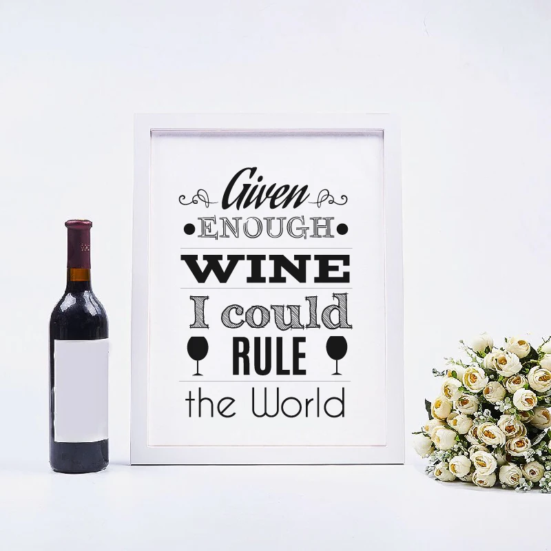 champagne and wine print