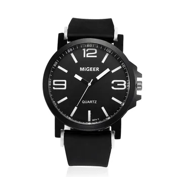 

MIGEER Top brand Luxury Men Quartz Watches Fashion Male Silicone Watches Sport Cool Hours Gift WristWatch Relogio Masculino A4