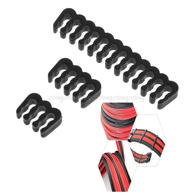 

1pc PP Cable Comb /Clamp /Clip /Dresser For 3.0-3.2 mm Cables Black 6/8/24 Pin Computer Cable Comb Black J03 19 Dropship