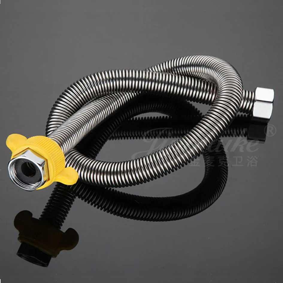 

SUS304Stainless Steel Corrugated Pipe Bellows DN15 Inlet Pipe Hot and Cold Anti-explosion Hose Pipe for Water Heater Water Pipe