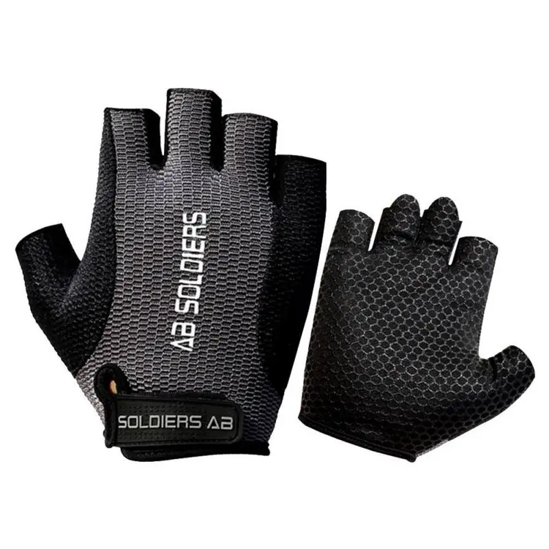 1 زوج المرأة/رجال مكافحة زلق تنفس رياضة قفازات تدريب كمال الأجسام رياضة الدراجات قفازات اللياقة بممارسة صدمات