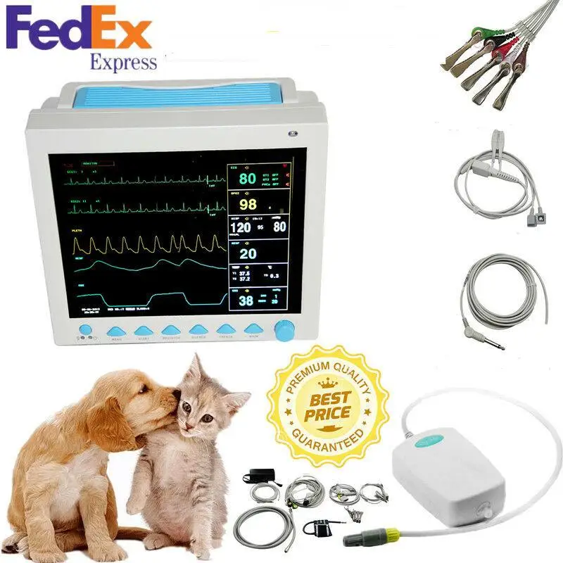 

Portable Veterinary ICU vital Sign Patient monitor,6 parameters,CMS8000VET+ETCO2 CONTEC NIBP