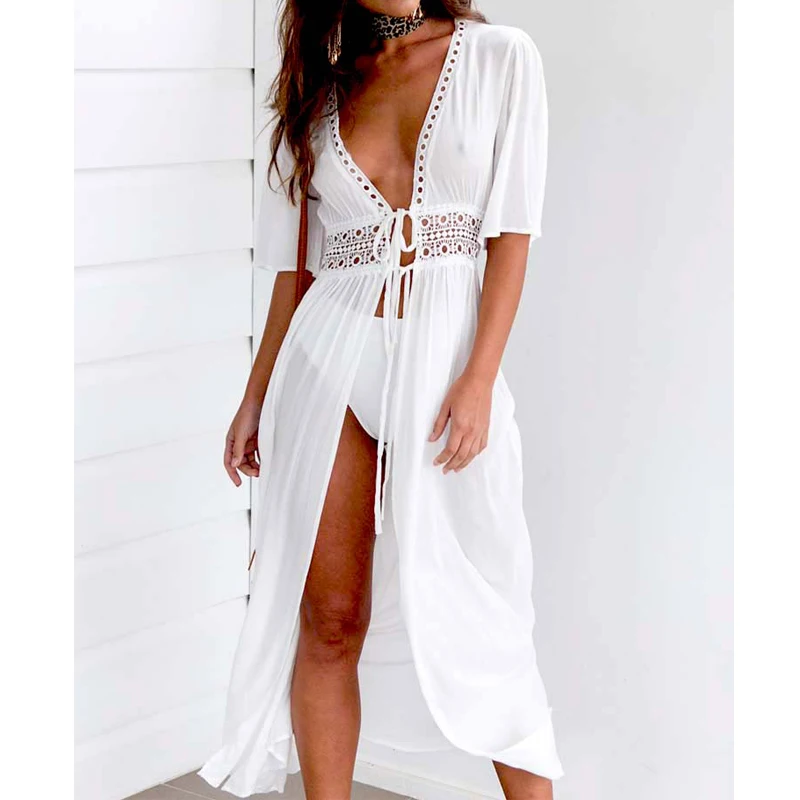 Пляжное платье Cover Up Женская одежда Лето; Robe De для пляжного отдыха на пляже женская летняя пляжная одежда купальник Костюмы пляжная одежда
