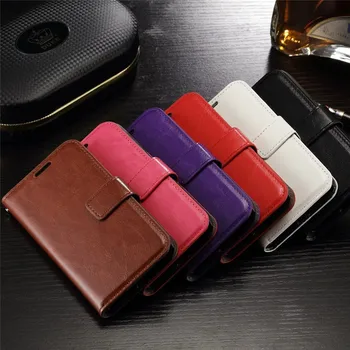 

50PCS/ LOT Case For Huawei Y3 Y5 Y6 II Y7 Prime 2017 Nova2 Nova 2 Lite 2018 Oil Side Crazy Horse Grain Wallet PU leather Cover