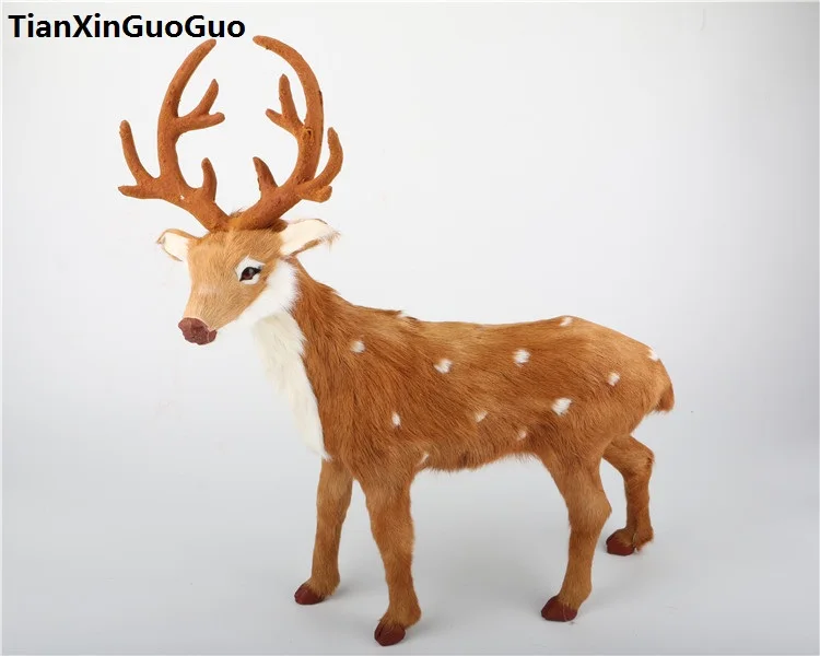 simulation-deer-large-45x30cm-hard-model-toy-polyethylene-real-furs-christmas-deer-handicraft-home-decoration-gift-s0681