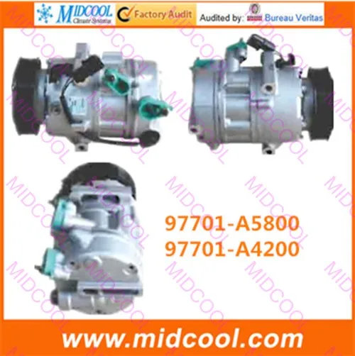 

HIGH QUALITY AUTO AC COMPRESSOR VS14N FOR 97701-A5800 97701-A4200